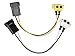 USR 84-91 E30 3-Series Headlight Euro SMILEY Wire Adapter for US Spec Low+High Beam (x4 Piece) - Compatible with 1984-1991 BMW 3 Series E30 / E32 / E34 including M3/M5