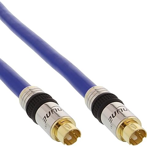 InLine 89947P S-VHS Kabel, PREMIUM, vergoldete Stecker, 4pol mini DIN Stecker / Stecker, 0,5m Cover