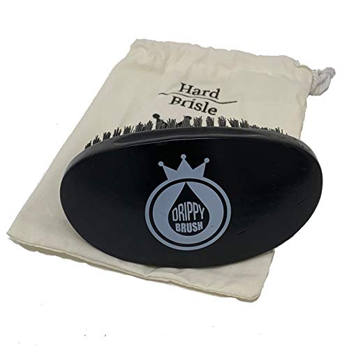 Drippy Rags Wave Brush | Hard Curve Wave Brush | 360 540 720 Waves great with Durags (Black)