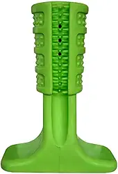 Mordedor para Limpeza Dental de Cães – Brinquedo Interativo de Higienização com Escova de Silicone – Remove Placa e Tártaro – Resistente e Atóxico (Verde)
