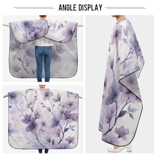 Capa de corte para cabello impermeable Qilmy 140x165 cm miniatura 4