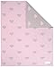 Kindsgut Manta para Niños, Manta Suave para Bebes, con corazones, Algodón, 80 x 100 cm, Manta Acogedora para Bebes/Niños pequeños, ecológico y libre de contaminantes