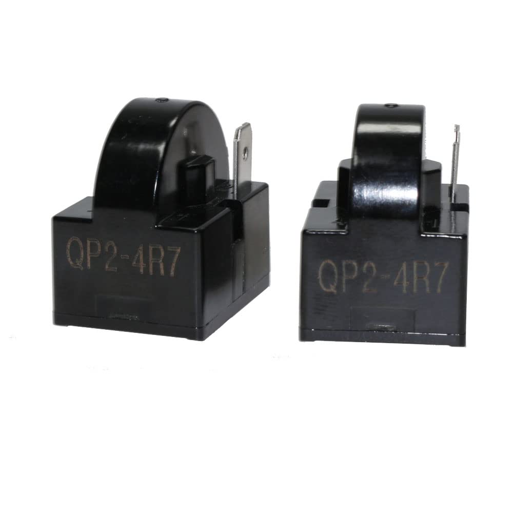 2 Pcs QP24R7 QP24.7 Refrigerator PTC Starter Relay