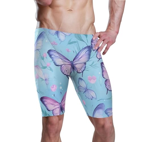 Color Butterfly Men's Swim Jammers Swimsuit M B0401680
