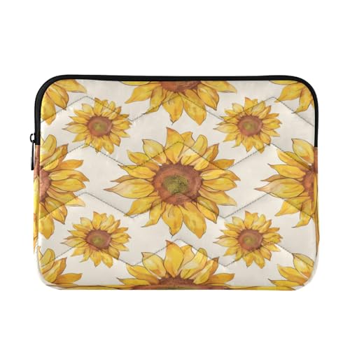 Funda para portátil de 13-14 pulgadas con diseño de girasoles