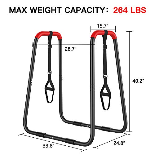 EVERYMILE Dip Station, MultiFunction Dip Bar Stands, Parallel Bars