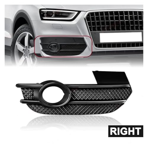 Parrillas listón doble para Audi Q3 2012-2015 y marco de rejilla luz antiniebla delantera 8U0807681A 4