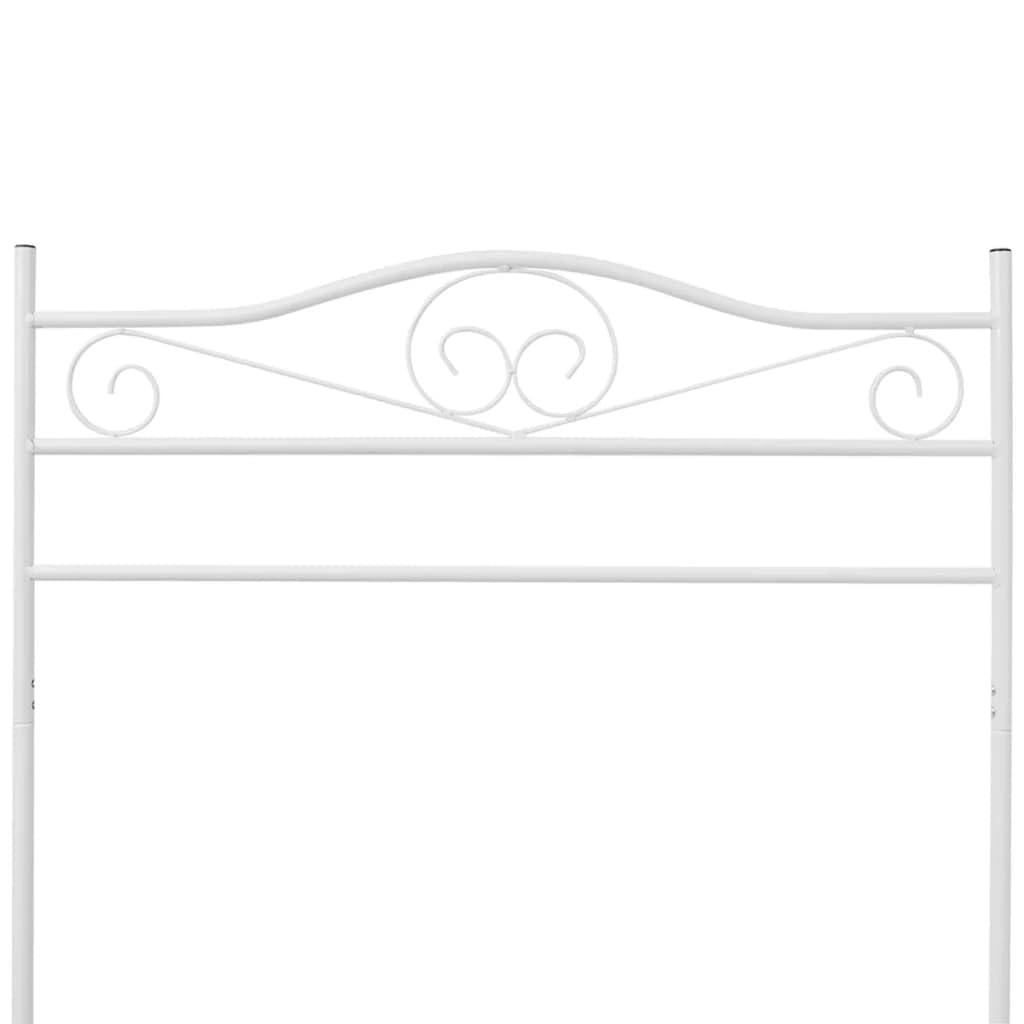 vidaXL Portant à vêtements Blanc Acier
