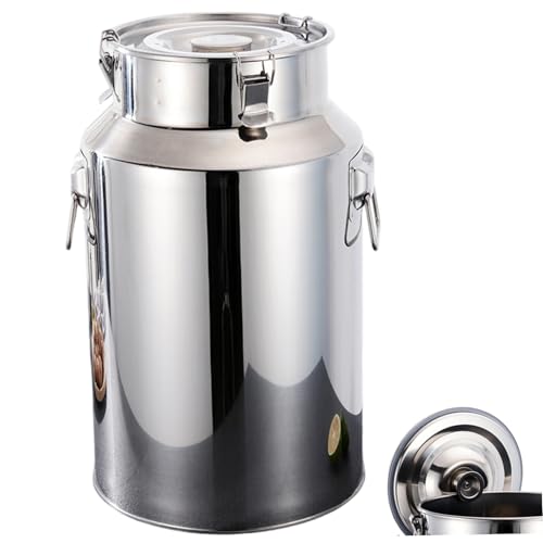 Cruche de lait 6L étanche en inox pour éviter fuites de transport