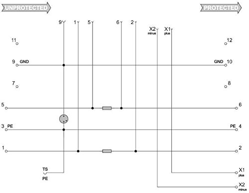 Embase VSPC Base 1CL FG R Weidmüller 8951740000 pour la protection anti-surtension active