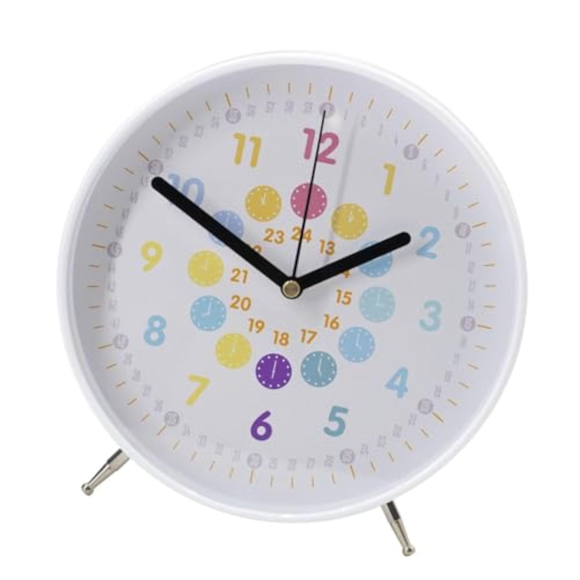 Decorative Non-Ticking Clock, Minimalist Design