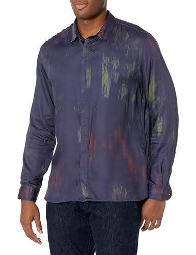 John Varvatos Rodney Shirt chemise homme manches longues coton noir