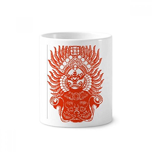 Porte brosse à dents stylo céramique Opéra de Pékin tasse cadeau culturel original