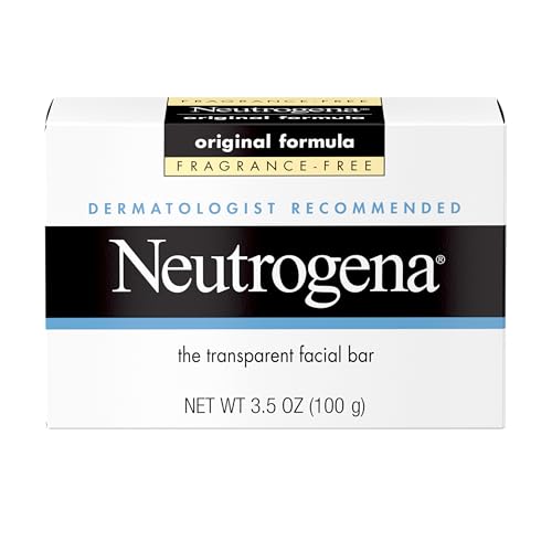 Neutrogena Original Amber Bar Fragrance-Free Facial Cleansing Bar with Glycerin,