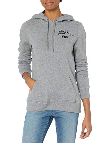 Fox Womens Women's Pullover Hooded Fleece, Heather Graphite, L