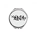 Soon Funny Quote Handwrite Hand Compact Mirror Round Portable Pocket Glass