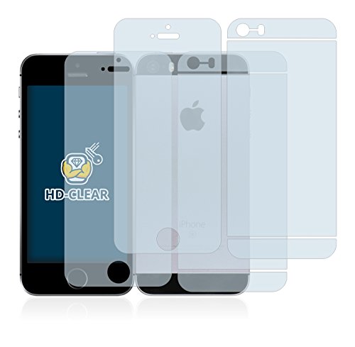 brotect 2-Pièces Protection Ecran Compatible avec Apple iPhone SE 2016 (Avant+Arrière) - Film Protection Ultra Clair