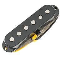 Fits Strat style electric guitar, bridge position Staggered polepieces Alnico 5 magnet pickup, vintage-style tones, is similar with F Custom 69 Strat pickups, staggered polepieces for balanced output, produce clear, transparent highs and thumping low...