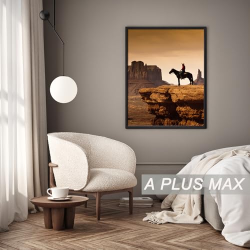 A PLUS MAX 13x18 Picture Frame Set of 2 Black Light Weight Wall Mount by A PLUS MAX - Used condition - Image 7