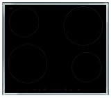 Corto tiempo despertador Amica KMI 13314 E hobs eléctrico/Inducción/57,5 cm/4 de Power Booster de zonas de cocción/vidrio y cerámica negro