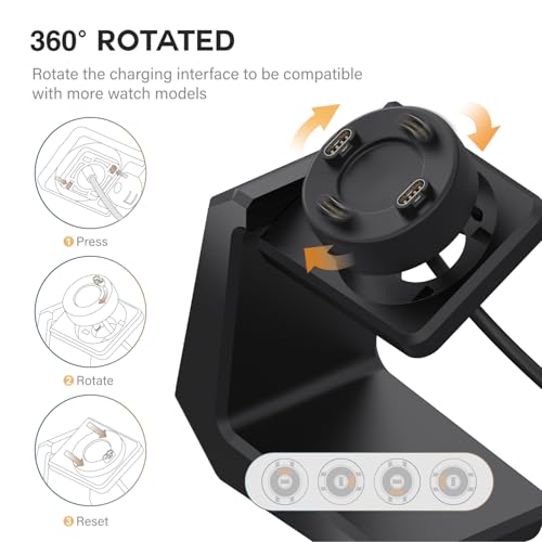 Image of TUSITA Charger Stand Compatible with Garmin Multiple Smart Watch - Multi-Angle Adjustment