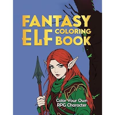Fantasy Elf Coloring Book