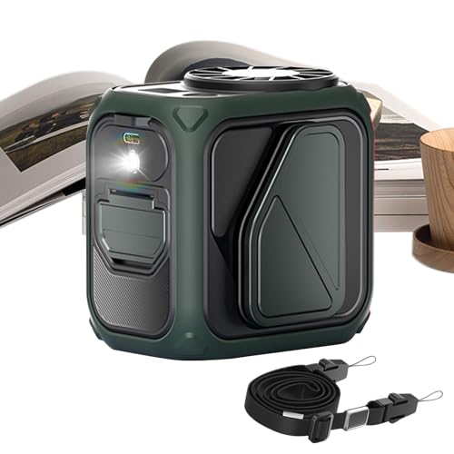 Ventilador portátil recargable de 12h con linterna para cuello y cintura 2