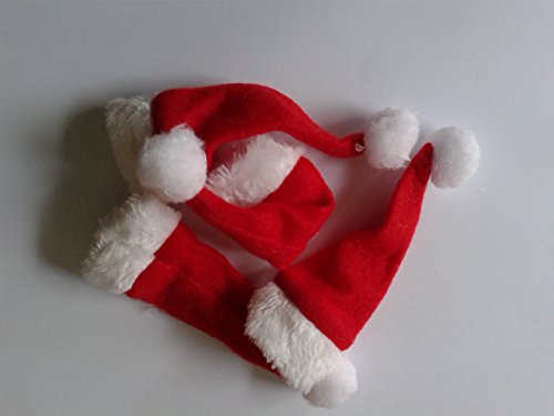 Preisvergleich Produktbild 12 Weihnachtsmann Hut (Santa Hunt) Flaschenbedeckung 3 Pakete je 4 Stück