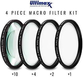 58MM Ultimaxx Professional Four Piece HD Macro Close-up Filter Kit