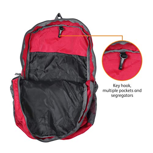 Image of TriPole Foldable Backpack (20 L, Red)