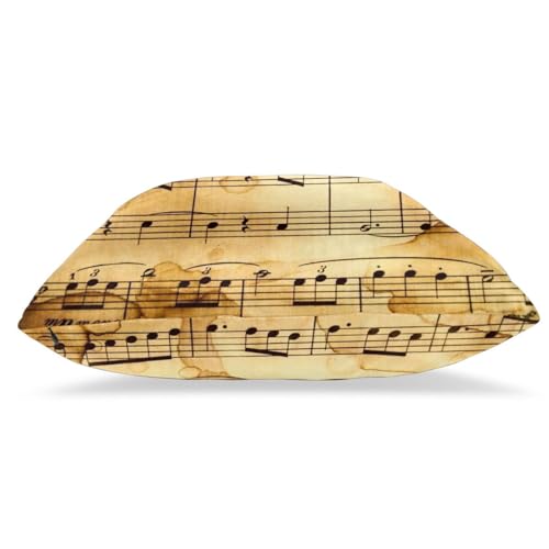 Taies d'oreiller carrées notes de musique lot de 2 pour lit - 6