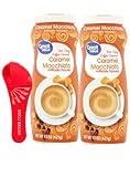 Great Value Coffee Creamer Bundle. Includes Two (2) 15 fl oz bottle of Great Value Caramel Macchiato Coffee Creamer and (1) BVOJ SALES Adjustable Measuring Spoon (Caramel Macchiato)