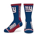 For Bare Feet NFL NEW YORK GIANTS MVP Crew Sock Team Color Youth