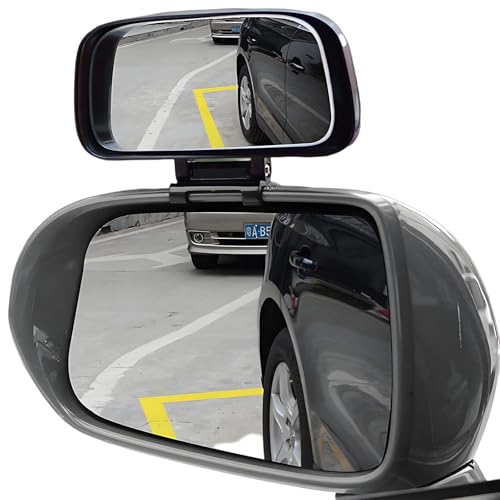 YUENTOEN Rétroviseur d'angle mort pour voiture, rétroviseur extérieur à 360 °, rétroviseur aveugle，Convient à tous les types de voitures...