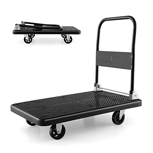 COSTWAY Folding Platform Trolley 400kg
