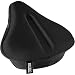 Bikeroo Large Exercise Bike Seat Cushion - Bicycle Wide Gel Soft Pad - Most Comfortable Bicycle Saddle Cover for Women and Men Bike Seat Gel Cover fits Cruiser and Stationary Bikes, Indoor Cycling