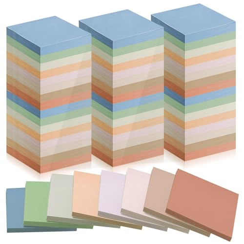 Image of Fainne 120 Pack Sticky Notes Bulk 3x3 Multicolor Self Stick,Pastel Color