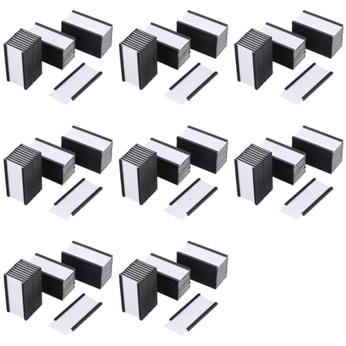 Porte-étiquettes magnétiques 1x2" avec inserts cartes blanches | Lot de 240