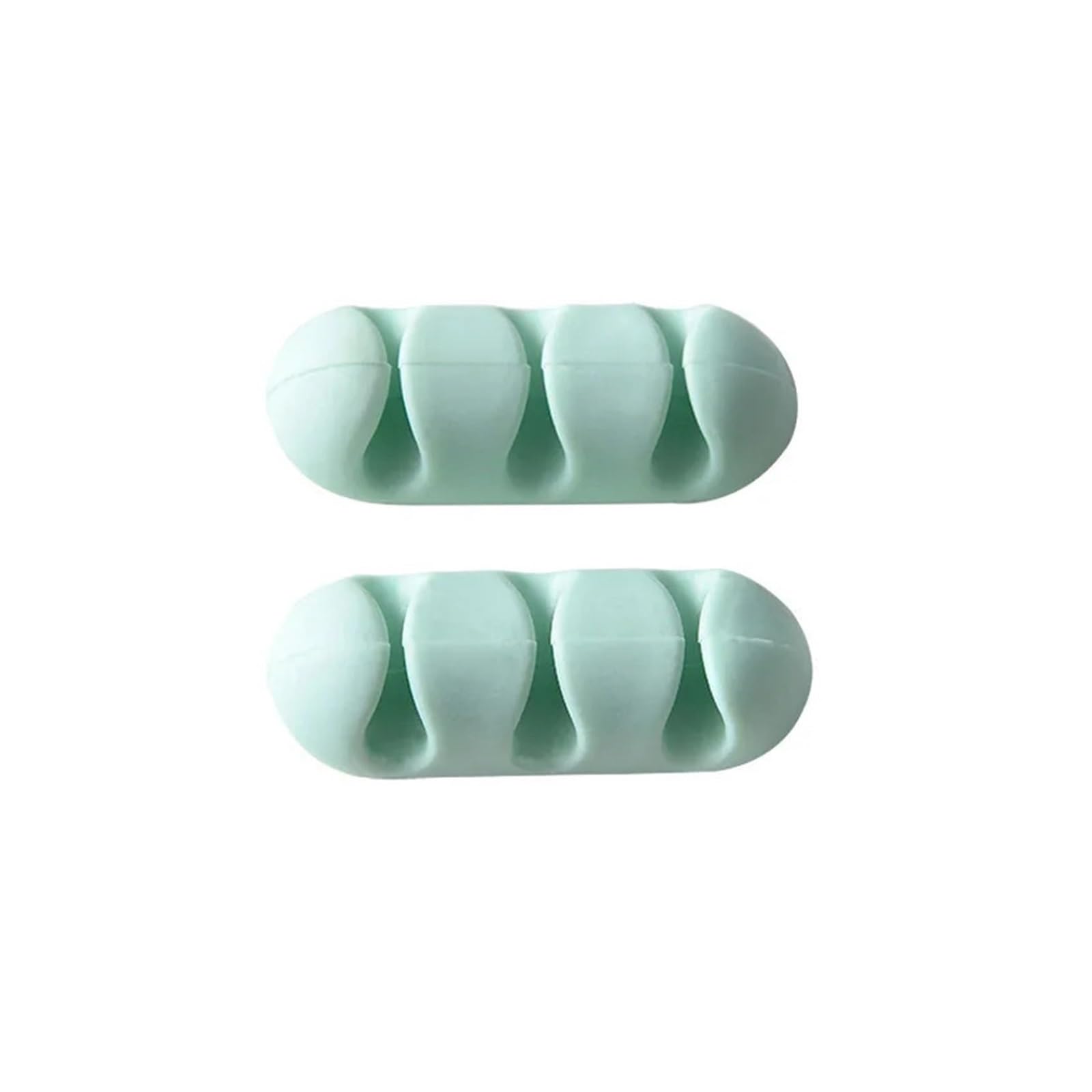 Phone Cord Holder for nightstand 18Pcs Silica Gel Shelf Rack Color Cable Winder Organizer Storage Winder Cable Collector Tool Holder Headset Wire Wrap Cable Core(Green)