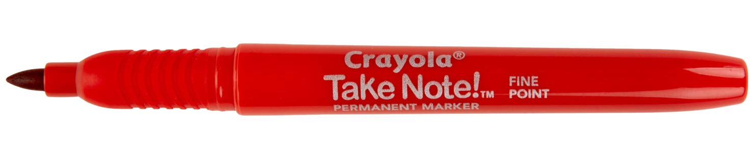Crayola Take Note Permanent Markers, Fine Point, Assorted Colors, School Supplies, 8 Count - Image 3 thumbnail