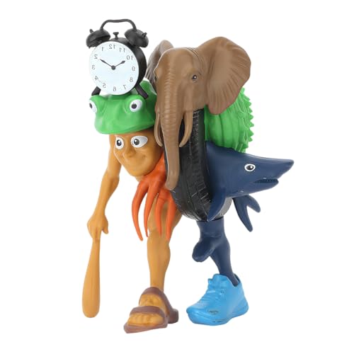 GNHG Figurines italiennes Brainrot, figurines amusantes Tung Tung Tung Sahur pour enfants et adultes, Tralero Tralala &amp; Lirili Larila Internet Meme, cadeau pour les fans（A）