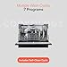 Cookology CTTD6BK Mini Counter top, Tabletop Dishwasher, 6 place settings (Black)