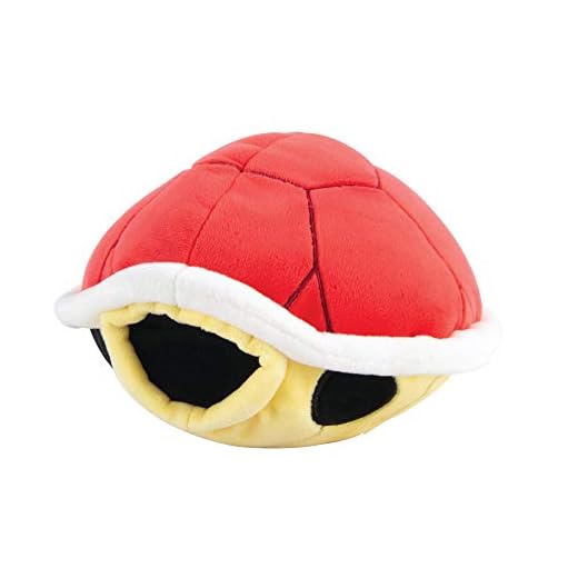 Club Mocchi Mocchi- Nintendo Mario Kart Plush — Red Shell Plushie — Collectible Squishy Plushies — 6 Inch