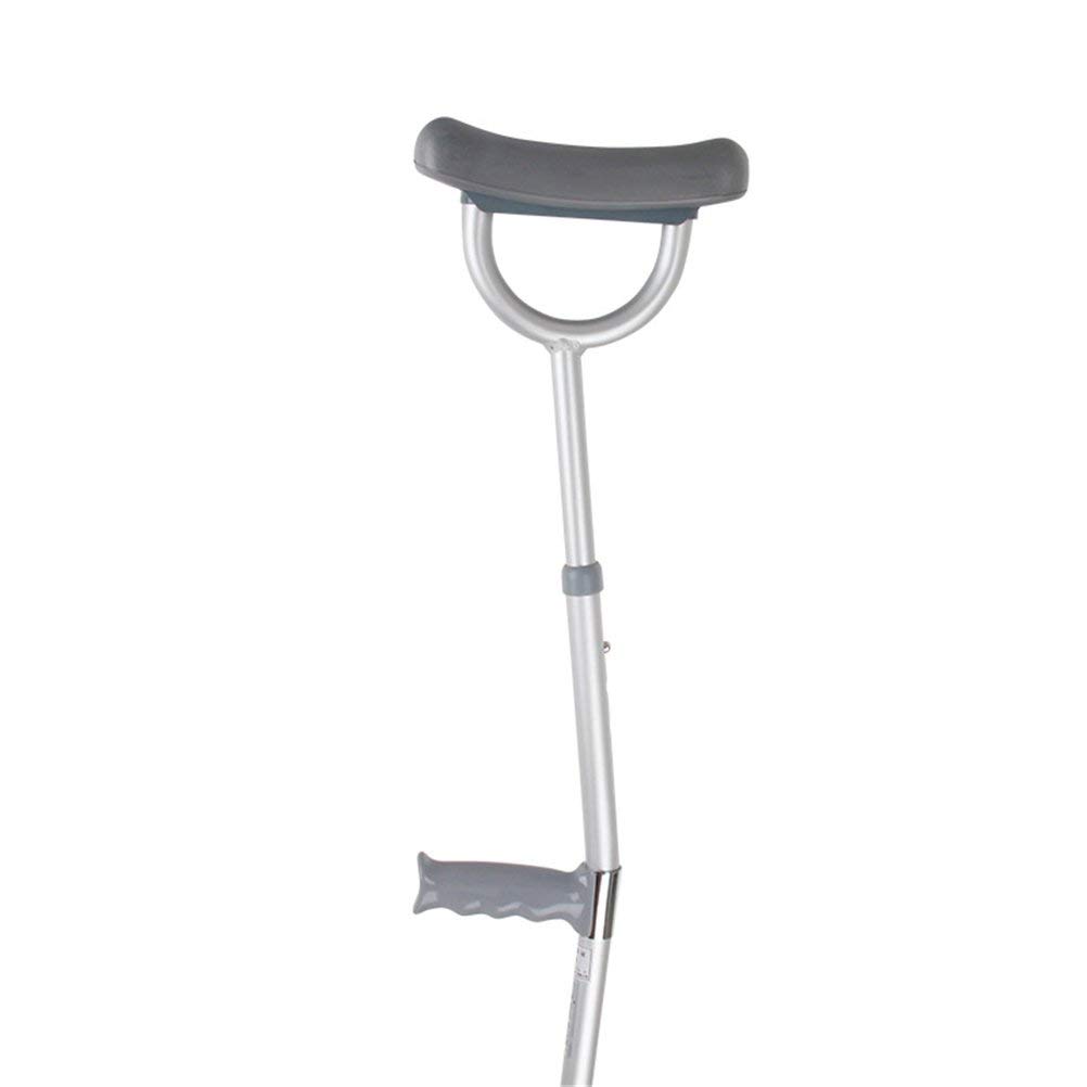 MU Los Mangos Ergonómicos Muletas Caminar Bajo Los Brazos Del Antebrazo Muleta con Brazo de Soporte Ajustable para Personas con Discapacidad Mayores Bastón,Pc 1