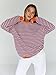 Trendy Queen Oversized Sweatshirt for Women 2025 Fall Crewneck Striped Long Sleeve Shirts Hoodies Cute Top Y2K Outfits SEPinkBlue L