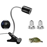 Techsea Reptile Heat Lamp with 360° Rotatable Clips,...