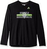 adidas MLS Seattle Sounders FC Adult Men 1949 Ultimate L/S Tee, X-Large, Black