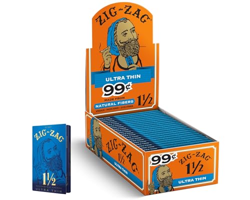 ZIG-ZAG Rolling Papers 1 Ultra Thin Blue (24 Booklets) - 32 Sheets Each (Pre-Priced at $0.99 Each)