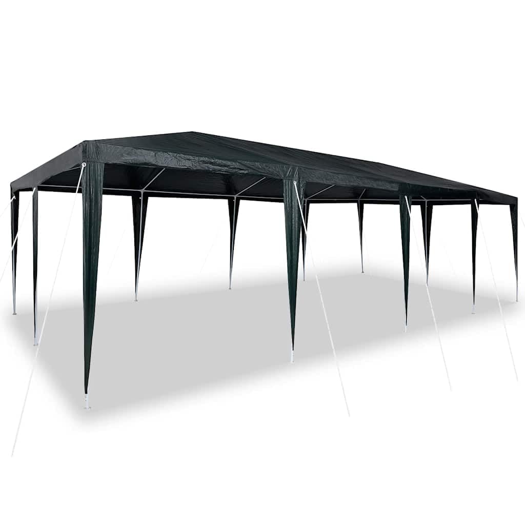 Tenda per Feste da Giardino Verde, Gazebo in Acciaio 8x4 m | Ampio tendone pieghevole in polietilene per eventi all'aperto e terrazze, crea comode zone d'ombra.