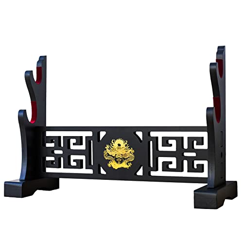 FOXSMZZ Porte - épée tapis de velours japonais Katana stand Samurai présentoir support pour toutes les épées tanto (Drache-2)